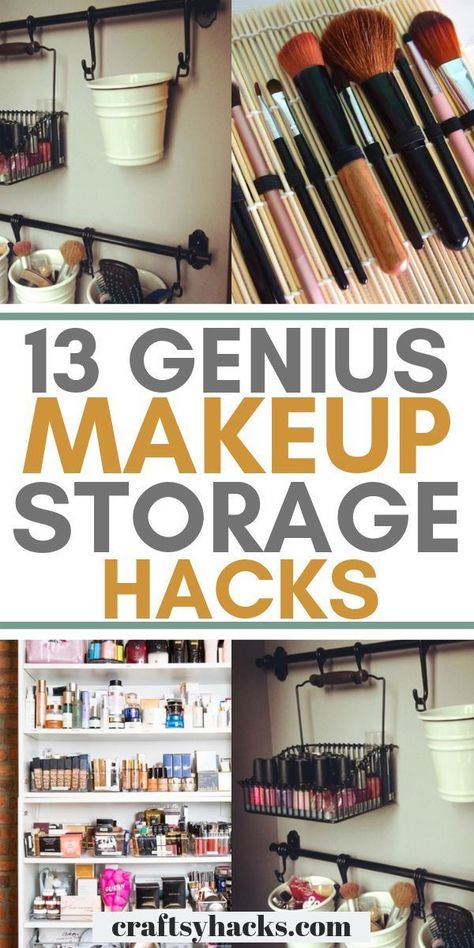 13 Genius Beauty Product Organization Ideas | Makeup storage hacks, Beauty organization, Makeup organization Beauty Product Organization, How To Organize Makeup, Product Organization, Makeup Storage Hacks, Makeup Organizing, Diy Makeup Organizer, Organize Makeup, Makeup Drawer Organization, Makeup Organization Diy