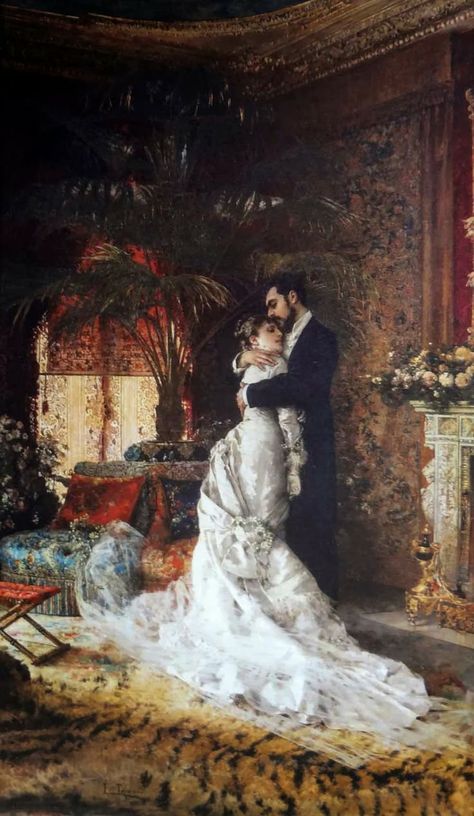 Biblio Curiosa on Twitter: "Finally Alone (1878) Art by Italian artist Edoardo Tofano… " Auguste Toulmouche Paintings, Auguste Toulmouche, Art Amour, Giovanni Boldini, Victorian Paintings, Romantic Paintings, Hieronymus Bosch, Historical Painting, Romance Art