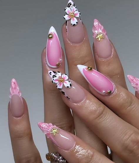 Bali Nails, Pink Cheetah Nails, Fly Nails, Medium Stiletto, Quartz Nails, Sharp Nails, Acrylic Toe Nails, Nails 2022, Aesthetic Nails