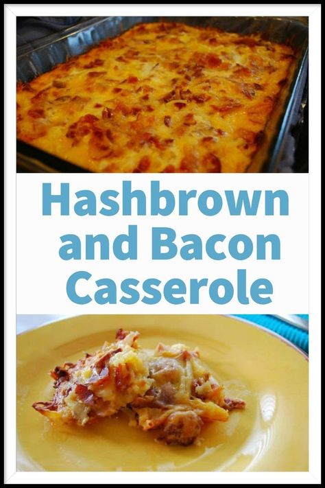 Hashbrown and Bacon Casserole a perfect dish for a crowd and can be ready to serve in just over an hour - perfect for feeding a hungry family or a special brunch. With crisp bacon and gooey cheese, it's sure to be a hit! Hashbrown Bacon Casserole, Dish For A Crowd, Potatoes And Eggs, Bacon Potatoes, Healthy Breakfast Choices, Bacon Casserole, Easy Breakfast Brunch, Breakfast Casserole Recipe, Pan Meals