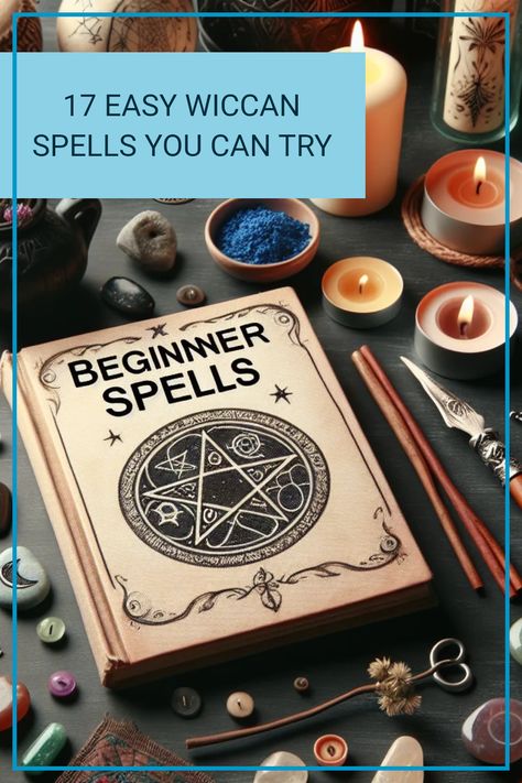 Kickstart your journey into the mystical world of Wicca with these 17 beginner-friendly spells! Whether you're new to witchcraft or just looking for easy spells to try at home, this guide has something for every aspiring witch. You’ll find popular Wiccan magic methods perfect for enhancing your life, including love spells, protection spells, and prosperity charms. The simplicity of these spells makes them accessible for everyone! Uncover the magic that’s within you now and start spellcasting today! Protection Spells For Beginner Witches, Spells For Guidance, Spell To Make Things Go Your Way, Dark Magic Spells Books, Clarity Spell For Someone Else, Obeah Spells, Real Magic Spells That Work, Intuitive Witch, Witch Spells For Beginners