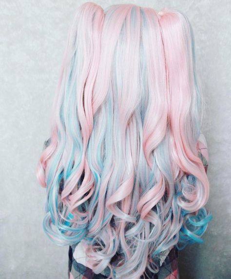 Trendy We Fryzurach, Reference Items, Cotton Candy Hair, Candy Hair, Long Hair Color, Unicorn Hair, Ombre Hair Color, Pastel Hair, Hair Dye Colors