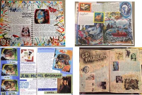 An exmaple clear layout & interesting visuals for art portfolio process work. Art Process Portfolio, Ib Visual Arts, Ed Fairburn, Process Portfolio, Ib Art, Art Process, Portfolio Inspiration, Gcse Art, A Level Art