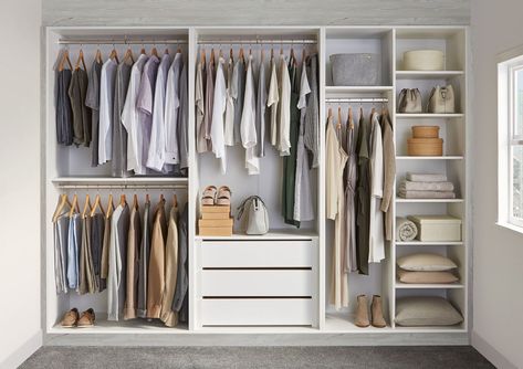 A Walk In Closet, Fitted Wardrobes Bedroom, Bedroom Built In Wardrobe, Dressing Design, Walking Closet, Bedroom Cupboards, Closet Design Layout, Closet Renovation, Bedroom Cupboard Designs