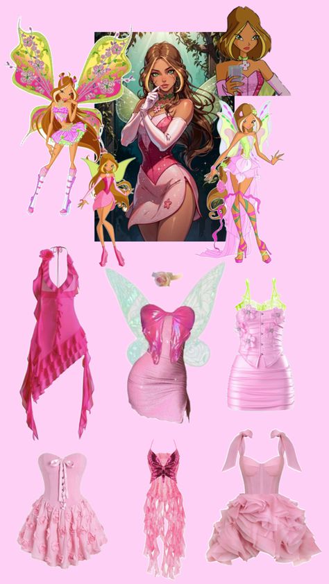 Flora Winx Halloween Costume, Black Hair Halloween Costumes, Winx Cosplay, Winx Flora, Classy Halloween Costumes, Fairy Halloween Costumes, Diy Costumes Women, Trio Halloween Costumes, Halloween Makeup Diy