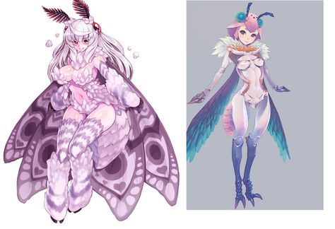 Moths As Humans, Moth Fursona, Moth People, Moth Woman, Moth Queen, Insect Girl, Google Meme, Moth Anthro, Moth Girl