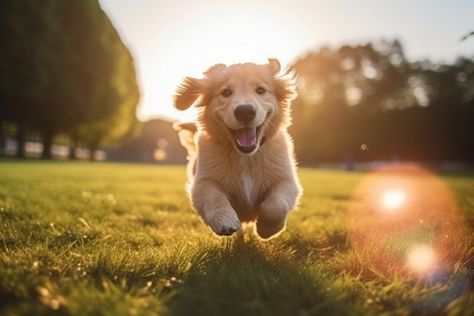 Golden Retriever puppy running in a park  | premium image by rawpixel.com / Nunny Puppy Running, Dog Golden Retriever, Animal Body Parts, Dog Happy, Golden Retriever Puppy, Retriever Puppy, Dog Images, Dogs Golden Retriever, A Park