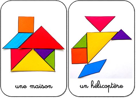 24 objets divers en tangram maternelle objets Math Montessori, Tangram Patterns, Math Centers Kindergarten, Montessori Math, Activities Preschool, Cycle 3, Math Activities Preschool, Preschool Math, Kindergarten Math