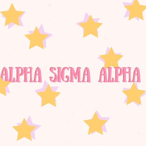 Graphic design, star, stars, yellow, purple, alpha sigma alpha, sorority, greek life Alpha Sigma Alpha Graphics, Clipboard Ideas, Sorority Pins, Alpha Designs, Alpha Sigma Tau, Sorority Canvas, Alpha Sigma, Sigma Alpha, Go Greek