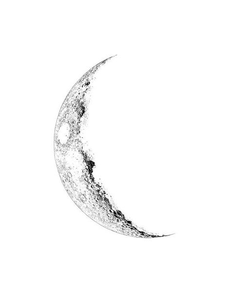 Waning Crescent Moon Tattoo, Moonlight Tattoo, Art Inspired Tattoos, K Tattoo, Crescent Moon Tattoo, Water Tattoo, Mini Tattoo, Inspired Tattoos, Cross Hatching