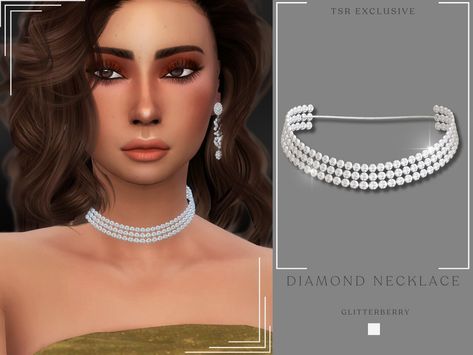 The Sims Resource - Diamond Necklace Sims 4 Cc Gold Chain, Sims 4 Cc Diamond Necklace, Sims 4 Cc Chain Necklace, Sims4 Cc Necklaces, Sims4 Jewelry Cc, Sims 4 Cc Accessories Earrings, Sims 4 Necklace Cc, Sims 4 Cc Necklace, Sims 4 Necklace