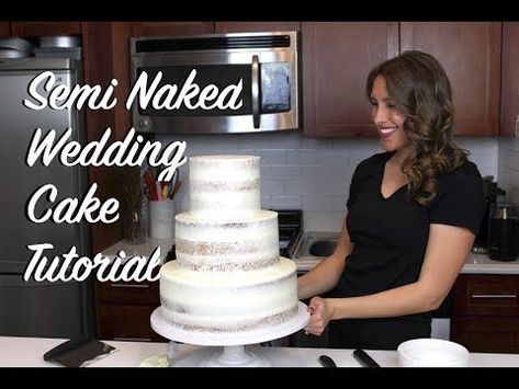 Bare Icing Wedding Cake, Naked Cakes Wedding, Stack Cakes, Wedding Naked Cake, Naked Cake Wedding, Wedding Cake Icing, Raindrop Cake, Semi Naked Wedding Cake