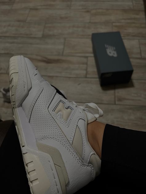 Silver birch New balance 550 Silver Birch New Balance 550, Silver Birch 550, New Balance 550 Silver Birch, Cream 550, New Balance 550 Cream, 550 New Balance, Shoe List, New Balance Outfit, Balance 550