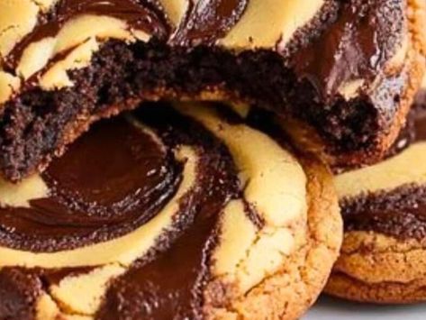 Buckeye Bliss: Discover Ohio's Favorite Peanut Butter Brownie Swirl Cookie Recipe! - NewsBreak Peanut Butter Swirl Brownie Cookies, Peanut Butter Brownie Swirl Cookies, Brownie Swirl Cookies, Ohio Recipes, Strawberry Cream Cheese Cobbler, Southern Caramel Cake, Swirl Cookies, Caramel Cake Recipe, Peanut Butter Brownie