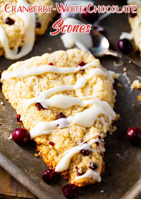 Ranch To Table, Cranberry Scone, Chocolate Scones Recipe, Sour Cream Scones, Cherry Scones, Spicy Southern Kitchen, Cranberry Orange Scones, Cranberry Scones, Christmas Breakfast Recipe