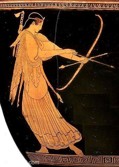 Artemis Bow and Arrow Logo | Artemis with Bow, figure vase Ancient Greek Vase, Greek Vase, Ancient Greek Pottery, Ancient Greek Art, Greek Pottery, Greek Vases, Greek Gods And Goddesses, Greek History, Greek And Roman Mythology