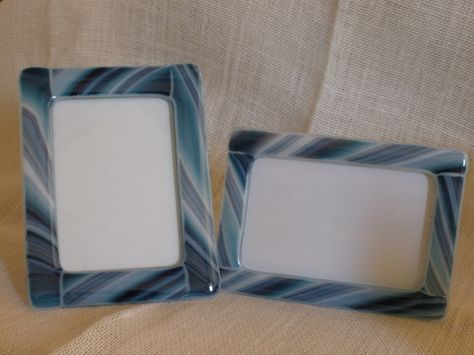 Fused glass frames Fused Glass Picture Frame Ideas, Glass Picture Frame Ideas, Picture Frame Ideas, Glass Picture Frame, Glass Picture Frames, Frame Ideas, Glass Fusion, Glass Fusing, Glass Projects