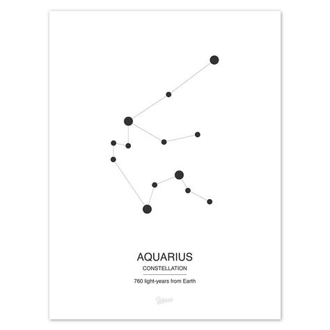 Aquarius Star Constellation, Aquarius Design, Aquarius Constellation Tattoo, Leo Constellation Tattoo, Aries Constellation Tattoo, Constellation Poster, Aquarius Aesthetic, Rose Tattoo Sleeve, Rose Sleeve