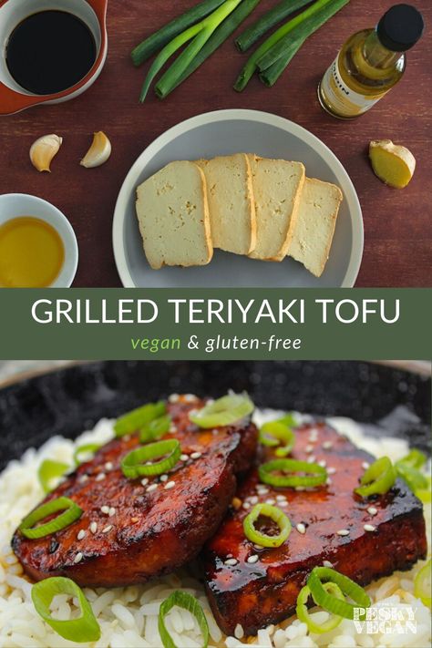 Tofu Vermicelli, Crispy Teriyaki Tofu, Vegan Barbecue Recipes, Vermicelli Bowl, Tofu Teriyaki, Tofu Bowl, Vegan Bbq Recipes, Tofu Steak, Barbecue Food