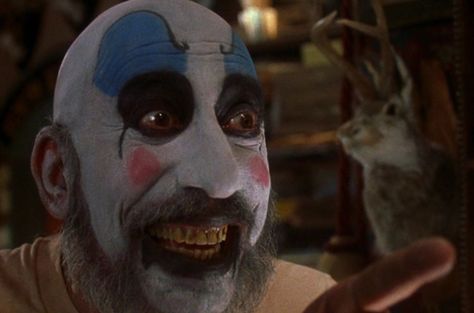 Scary Clown Movie, Rob Zombie Film, House Of 1000 Corpses, The Devil's Rejects, Captain Spaulding, Zombie Movies, Horror Monsters, Scary Clowns, Rob Zombie