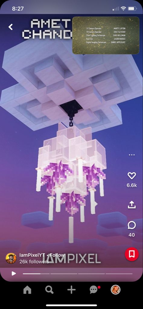 Minecraft Modern Chandelier, Minecraft Houses Quartz, Minecraft Quartz Floor Designs, Chandelier Ideas Minecraft, Minecraft Chess Board, Mincraft Chandeliers Ideas, End Rod Chandelier Minecraft, Minecraft Chandelier Ideas Big, Minecraft Crystal Shop