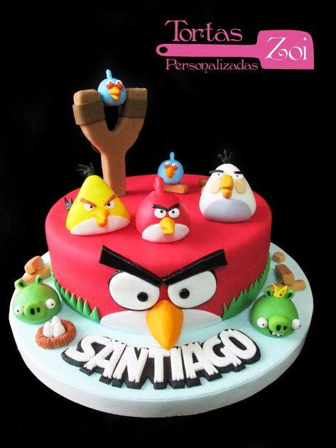 Angry Birds Cake!!! Angry Birds Birthday Cake, Fruit Birthday Cake, Cake Designs For Boy, Sonic Cake, Bird Birthday Parties, Birds Cake, Angry Birds Cake, Angry Birds Party, Birthday Cakes For Teens