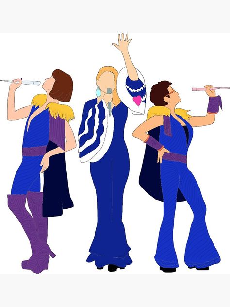 "Donna and the Dynamos - Mamma Mia" Sticker by RikkasRiginals | Redbubble Donna And The Dynamos, Donna Sheridan, The Dynamos, The Winner Takes It All, All Lyrics, Clothes Pin Crafts, Mama Mia, Pinturas Disney, Meryl Streep