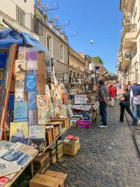 Old books being sold at the San Telmo Fair in Buenos Aires. Argentina Travel Aesthetic, Argentina Buenos Aires Aesthetic, Buenos Aires Argentina Aesthetic, Places Aesthetic, Travelling Aesthetic, Buenos Aires Aesthetic, Buenos Aires Travel, Argentina Travel, Book Fair