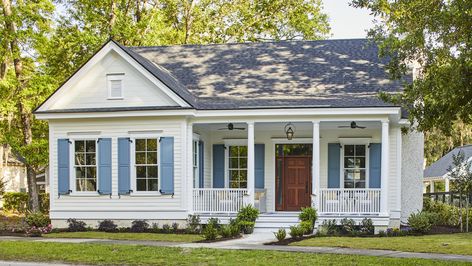 Country Cottage House Plans, Retirement House Plans, Age In Place, Southern Living House, Small Cottage House Plans, Southern Cottage, Southern Living House Plans, Small Cottage Homes, Cottage Floor Plans