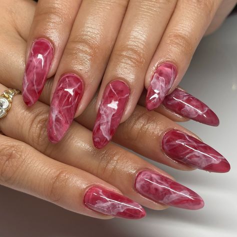 sexii marble nails ( my first time) for @xiao.miaomi on her natural nails 🫶🏽🌹🥀 #marblenails #nails #nycnails #nailartist brooklyn nails Granite Nails Marbles, Blooming Gel Marble Nails, Short Marble Acrylic Nails, Jelly Marble Nails, Pink Marble Nail Designs, Marble Pink Nails, Short Marble Nails, Marble Almond Nails, Blooming Gel Designs