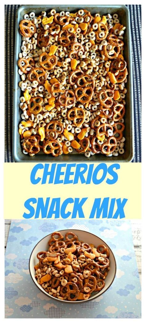 Cheerio Trail Mix Recipe, Cheerios Snack Mix, Cheerios Snacks, Cheerios Recipes, Easy Snack Mix, Cheerios Cereal, Easy To Make Snacks, Snack Mixes, Trail Mix Recipes