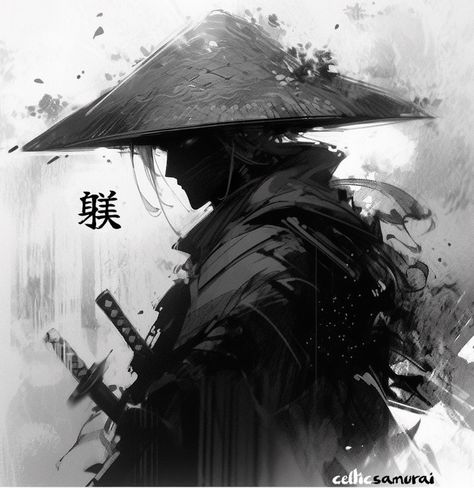 Samurai Aesthetic, Japanese Art Samurai, Japanese Ink Painting, Warrior Drawing, Shadow Drawing, Samurai Wallpaper, Anime Photo Profile Dark, The Last Samurai, Wallpaper Wa