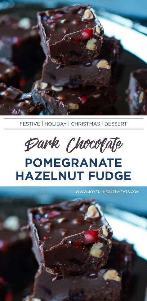 This recipe is a perfect decadent holiday dessert without all the extra fat. It's full of rich flavors and textures that will be loved by adults and kids alike. You'll love it served with pomegranates, hazelnuts, or your favorite fruit topping for an added hit of flavor. Give it as gifts to friends who are on special diets like paleo or ketogenic too because you can't tell there isn't any butter in here! Mini Eggnog Cheesecake, Greek Yogurt Cookies, Chocolate Greek Yogurt, Dark Chocolate Fudge, Hazelnut Cake, Fruit Toppings, Rich Desserts, Just Eat It, Christmas Food Desserts