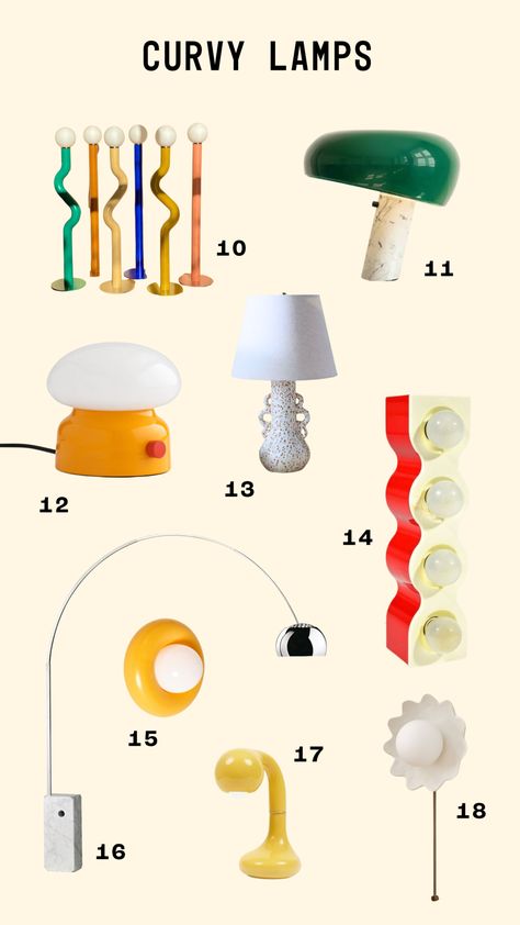 Curvy Lamps, Flos Arco Floor Lamp, Arco Floor Lamp, Weird Furniture, Diy Light Fixtures, Retro Interior Design, The Aesthetics, Iconic Furniture, Kids Interior Room