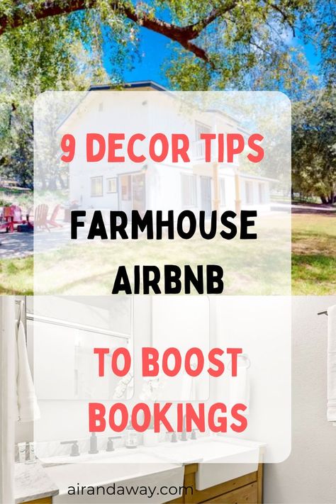 Charming farmhouse decor tips to turn your Airbnb into a farmhouse paradise. Guests will love these cozy touches! #AirbnbFarmhouse #FarmhouseParadise #CharmingDecor Air Bnb Bedrooms, Farmhouse Airbnb Decor, Farm Airbnb Ideas, Air Bnb Ideas Decor, Farmhouse Airbnb, Airbnb Decor Room Ideas, Bnb Decor, Decorate Airbnb, Cozy Airbnb