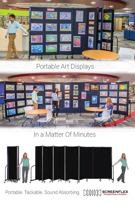 Portable Art Display, Art Exhibition Theme Ideas, Art Display Ideas Exhibitions, Art Classroom Layout, Art Display Panels, African Interior Design, Portable Room Dividers, African American Artwork, Art Classroom Decor