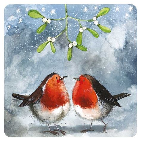 Christmas Placemat, Robin Christmas, Mistletoe Christmas, Xmas Greeting Cards, Clark Art, Beautiful Christmas Cards, Christmas Coasters, The Hive, Christmas Messages