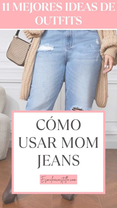 COMO USAR MOM JEANS – 11 IDEAS DE OUTFITS CON MOM JEANS Jeans Mom Outfit Invierno, Pantalon Mom Outfit, Ideas De Outfits, Outfits Gorditas, Outfits Jeans, Look Jean, Mom Jeans Outfit, Mom Outfits, Outfits Casuales