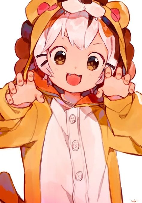 Lion Onesie, Art Manga, Anime Baby, Cute Characters, Cute Doodles, Anime Outfits, Cute Pictures, Anime Icons, Art Reference