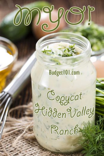 Budget 101, Diy Seasonings, Hidden Valley Ranch Dressing, Homemade Seasoning, Diy Mixes, Ranch Mix, Ranch Dressing Recipe, Hidden Valley Ranch, Ranch Recipe