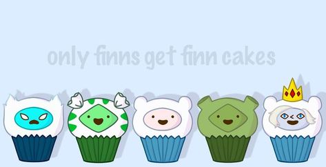 a bunch of finn cakes Finn Cakes, Adventure Time Characters, Aesthetic Desktop Wallpaper, Adventure Time, Desktop Wallpaper, Vault Boy, Geek Stuff, Cake, Fictional Characters