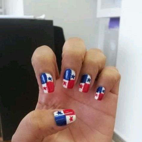 Panama!  Lovely Panamanians.  http://www.schwartzimmigration.com Panama Nail Designs, Panama Nails, Panamanian Culture, Panamanian Flag, Designs On Nails, Panama Flag, Flag Nails, Nail Trend, List Of Countries