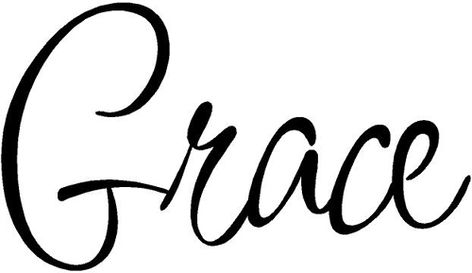 GRACE... Grace... grace...    Such a beautiful word -  I love the word and the word signfifies love!    A beautiful virture coming from God... an unmerited divine assistance - privilege given to us... let's remember to give to others this courtesy... kindness... clemancy... reprieve...    "Grace, mercy and peace from God the Father and Christ Jesus our Lord"... 1 Timothy 1:2 Wall Phrases, Beautiful Word, Meaningful Beauty, Sweet Grace, 1 Timothy, Design Wall, Amazing Grace, Wonderful Words, One Word