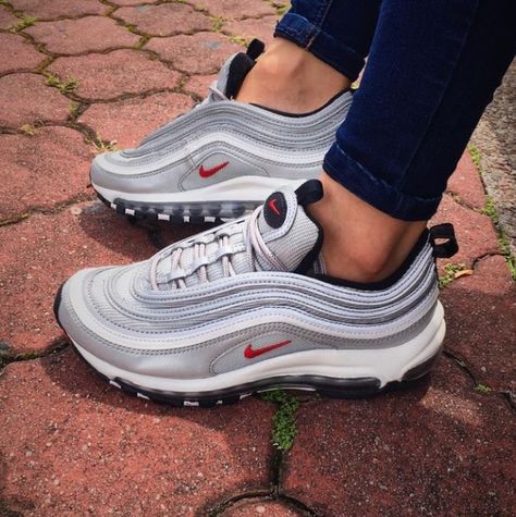 Air Max 97 Silver Bullet, Tenis Vans, Shoes Quotes, Shoes Teen, Silver Bullet, Balenciaga Shoes, Womens Shoes High Heels, Clean Shoes, Best Sneakers