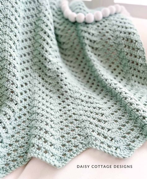 Free Pattern Crochet Baby Blankets, Daisy Cottage Designs, Daisy Cottage, Caron Simply Soft Baby Blanket Crochet, Heirloom Crochet Baby Blanket, Ripple Baby Blanket Crochet Pattern Free, Heirloom Baby Blanket Crochet, Vintage Crochet Baby Blanket, Summer Baby Blanket Crochet