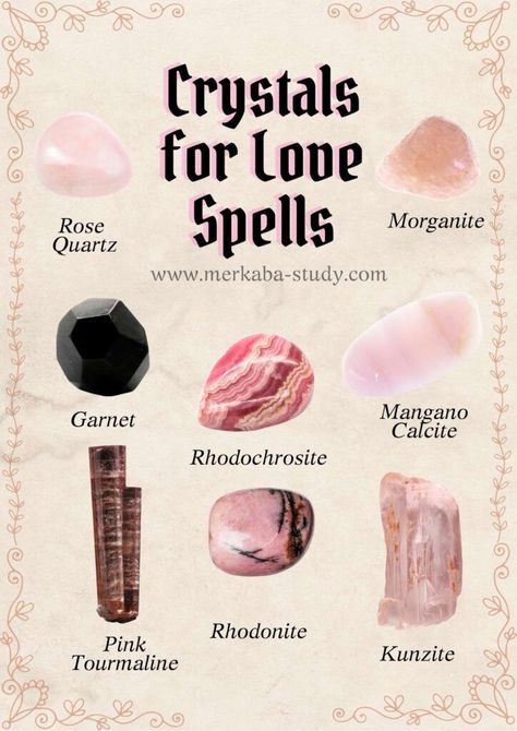 Crystals For Love, Gifts For Valentines Day, Gifts For Valentines, Crystal Healing Chart, Crystal Vibes, Crystal Guide, Crystal Aesthetic, Witch Spell Book, Crystals Healing Properties