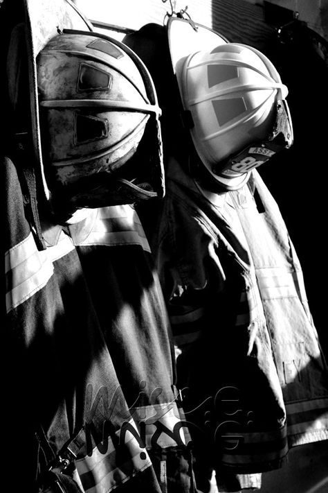 Fire Department Photography, Firefighter Wedding Photos, Unsleeping City, Firefighter Life, Firefighter Photography, Fire Gear, Firefighter Art, Firefighter Humor, Fire Hall