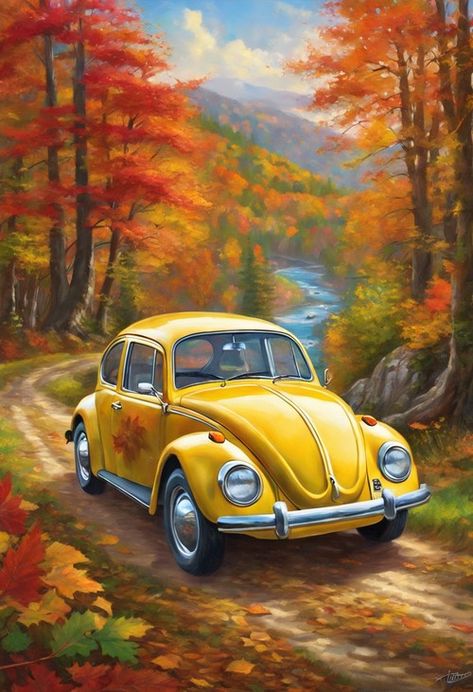 Whimsical Beetle Journey Check more: https://paintlyx.com/whimsical-beetle-journey/ Beetle Painting, Drawing Borders, Vw Art, Beautiful Angels Pictures, Android Wallpaper Flowers, 3d Video, Art Painting Gallery, Pallet Art, Angel Pictures