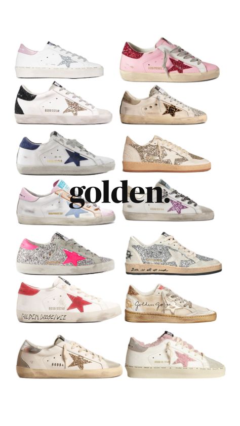 Golden Goose, Stockholm, Sneakers, Gold, White