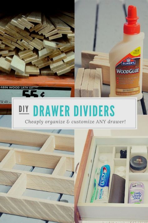 #organization #bathroomorganization #bathroom Diy Drawer Dividers, Diy Drawer Organizer, Craft Closet Organization, Vintage Jewelry Diy, Diy Jewelry To Sell, Drawer Divider, Diy Drawers, Cute Dorm Rooms, Closet Organization Diy